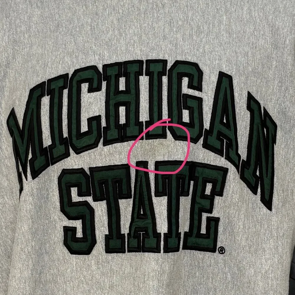 Steve & Barry's Michigan State Crewneck Sweatshirt - Adult Size XL - Picture 3 of 6